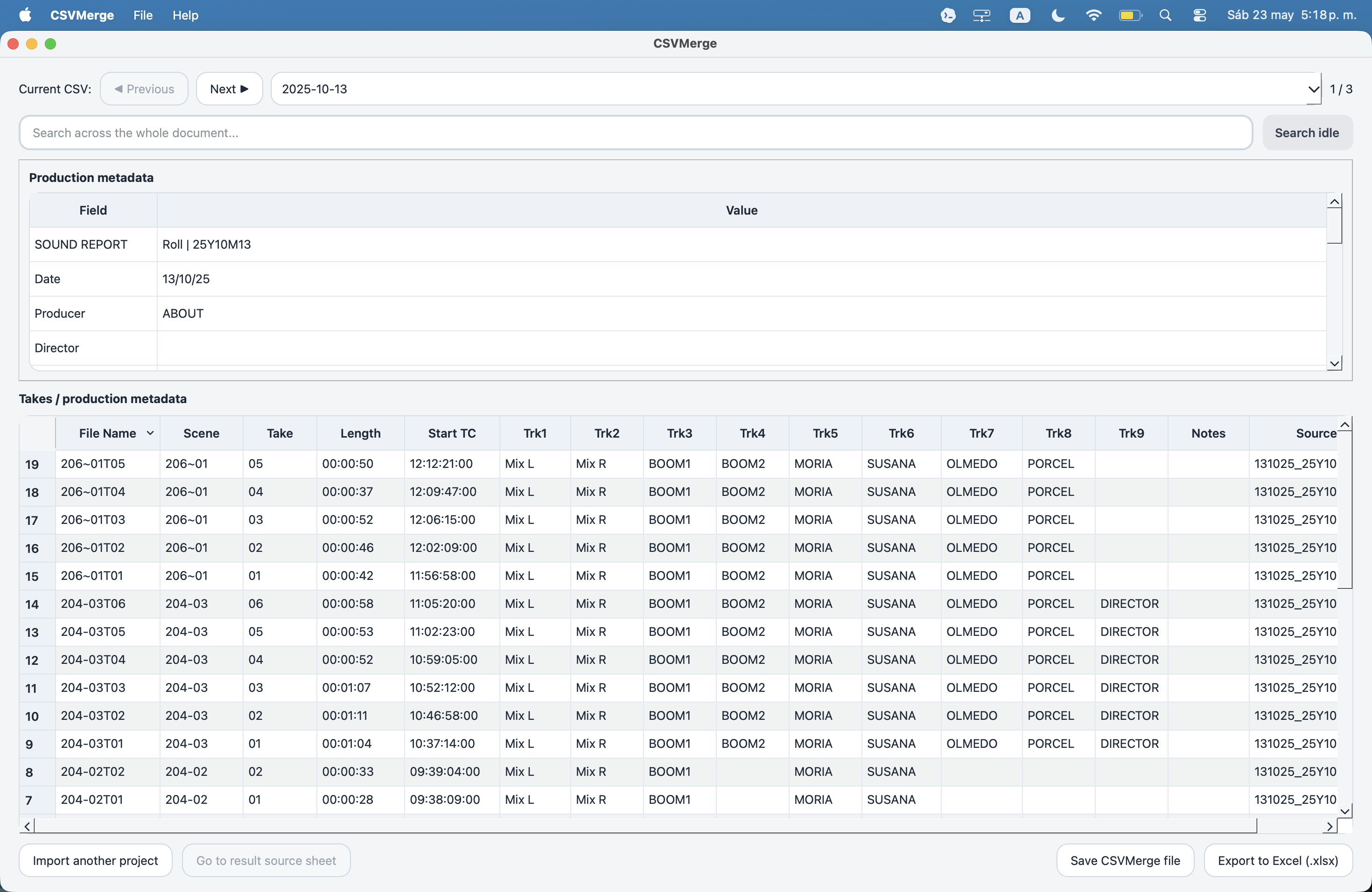 CSVMerge UI Preview